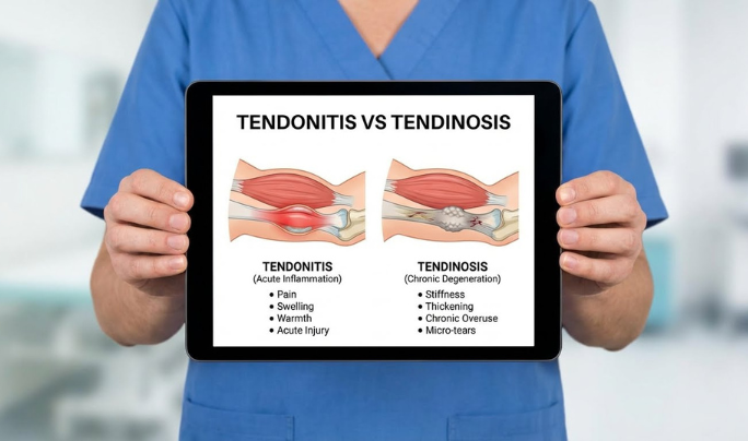 Image Tendonitis vs. Tendinosis